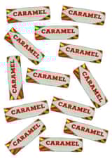 Caramel Tunnocks Wafer Biscuit Dessert Sweet Retro Treat Card created by Alexia James