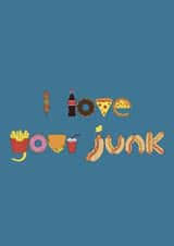 Junk Food card created by @hairheadsart