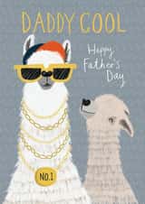Cute Alpaca Fathers Day Card - Dad - Daddy Cool created by Kelsey Collings
