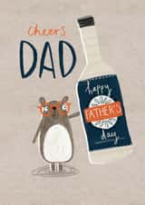 Classic Beer Fathers Day Card / Birthday Card - Dad - Beer - Cheers Dad created by Kelsey  Collings 