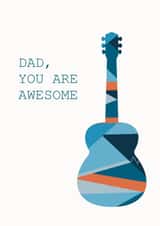 Dad, You Are Awesome Father’s Day/Birthday Card created by Marla & Max Design