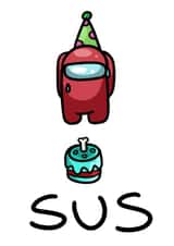 Among Us Sus Birthday created by Hana Khan