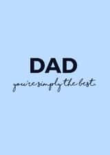 You're Simply The Best Dad card created by Lucekatedesigns