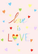 Love Is Love Rainbow Hearts created by Nika Venturini