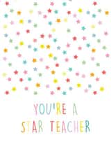 Star Teacher thank you card created by Gorgeous Creations