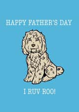 Cockapoo Father's Day Card created by Gibbo The Doodler