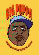 Biggie Rapper Father's Day Card created by Gibbo The Doodler