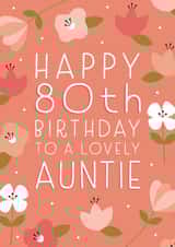 Happy 80th Birthday Auntie created by Juniper and Rose Studio
