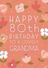 Happy 80th Birthday Grandma created by Juniper and Rose Studio