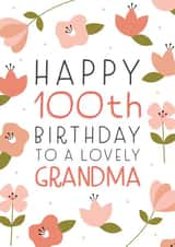 Happy 100th Birthday Grandma created by Juniper and Rose Studio