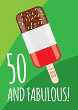 50th birthday pun card created by Lucie Chapman