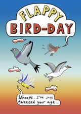 Flappy bird-day but I tweeted your age card created by Egg Toons