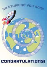 Fun and quirky Congratulations card created by Susan Marie Williams