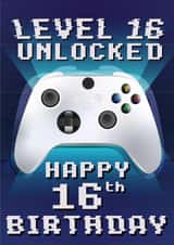 Gamers Xbox 16th Boys Birthday Card created by LJRanson Design