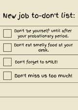 New Job List Card created by J Wills