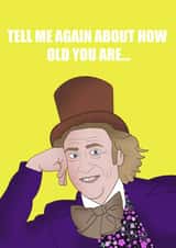 Willy Wonky Birthday Card created by Rachel Frost