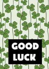 Good luck to you clover card created by Vektorama