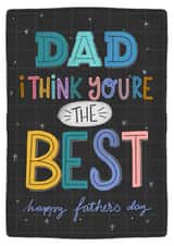 You’re the best Fathers Day card  created by Claire Lefevre