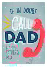 Call Dad Father’s Day card   created by Claire Lefevre