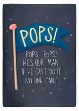 Pops poem Father’s Day card created by Claire Lefevre