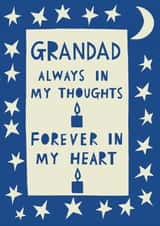 Grandad. Always In My Thoughts. Forever In My Heart. created by @AimeeStevens.Design