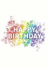 Bubbly Rainbow birthday created by @jpcreative_designs