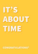 About Time Congratulations Card created by Designs by Elena