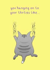 Funny Cat 40th Birthday Card created by CallysGifts