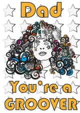 Marc Bolan Fathers Day Card created by Anna Ratty