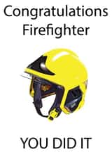 Congratulations Firefighter, Graduation card 1000 created by WindyPopps