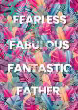 Fabulous Father - Feather card created by Angry Squirrel