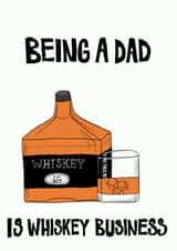 Whiskey Business Fathers Day Card created by Carmel Goldstein