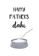 Happy Father's Day Punny Dahi Card created by Gheetings Cards