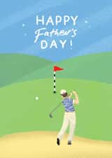 Golfing fathers day card created by Salty Siren Studios