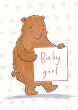 Baby Girl Bear card created by Verity Robinson