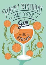 May your gin be strong Birthday card created by Design by Gracie