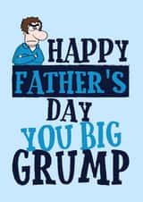 Big Grump Father's Day card created by Goldfish Creative Studio