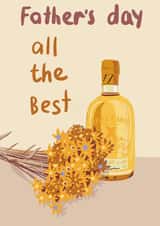 father’s day all the best whisky card created by Ksenia Samsonova