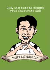 Tottenham Hotspur Football Father's Day Card created by Gibbo The Doodler