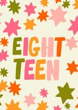 Starry Eighteen Birthday card created by Jessica Morgan-Helliwell