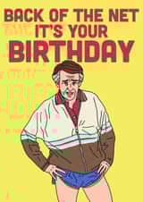 Alan Partridge, Back of the net birthday card created by Swazzdraws