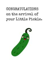 Little Pickle New Baby Card created by Rhymes for Reasons