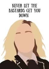 Schitt's Creek Moira Rose Greeting Card created by Dumb Blonde Studios