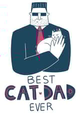 Father's Day card from your beloved cat created by Yelyzaveta Kovalenko