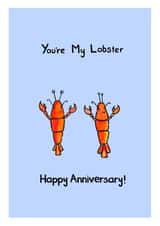 You're My Lobster Friends Anniversary Card created by Meg Lillicrap Studio