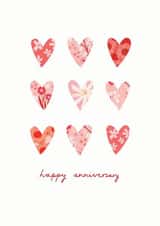 Hearts classic Anniversary card created by Alex Hoskins
