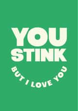 You Stink Father's Day Card created by @designbykinship