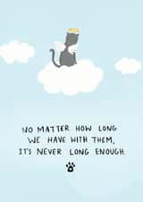 Cat Loss Sympathy Card created by Fox Card Co