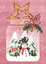 Joy in a Jar Christmas card created by Silvia Volpe