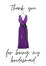 Thank you for being my bridesmaid card created by Sunshine in Design